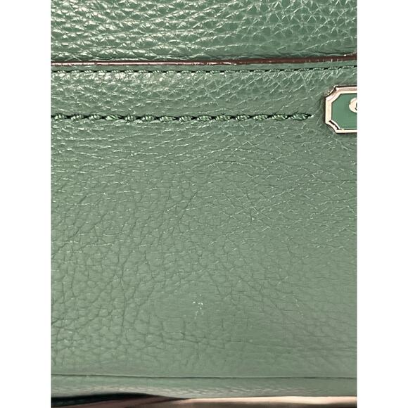 Coach Park Pebbled Leather Hobo Shoulder Crossbody Bag Pine Green F23293 - Picture 15 of 16